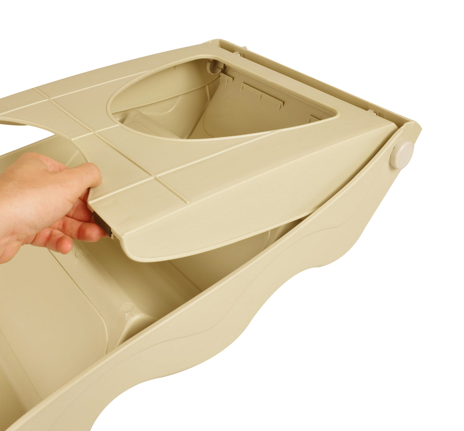 Hondentrap Kunststof Beige 3 Hondentrap Kunststof Beige - Afbeelding 3