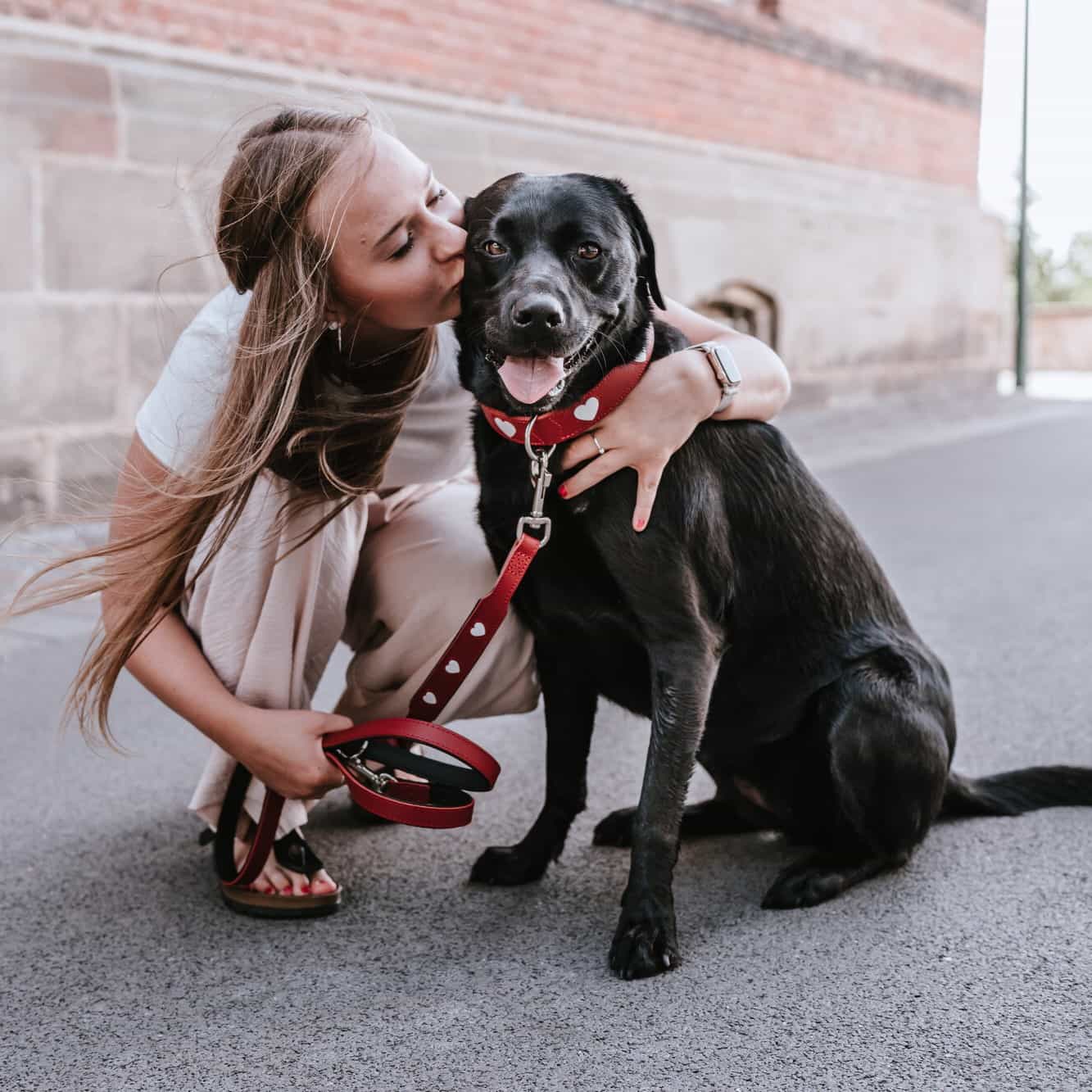 Leren Hondenriem Liefde 6 Leren Hondenriem Liefde - Afbeelding 6