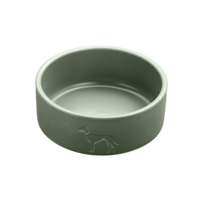 Keramische Voerbak Khaki