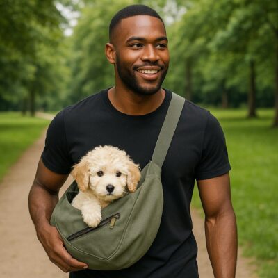 draagzak hond groen luno