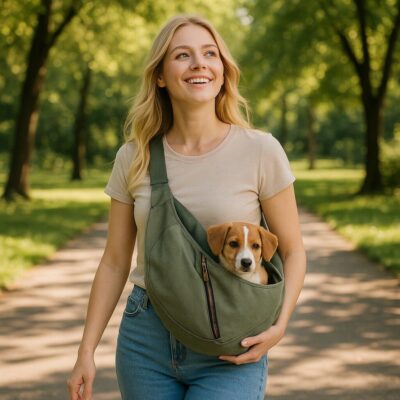 draagzak hond groen luno herb