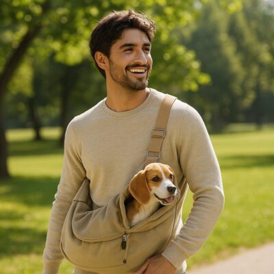 draagzak hond linus beige