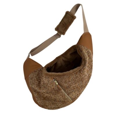 Met hond op vakantie | Handige tips voor op reis in 2025 10 Draagzak Hond Curl Cognac 2 1