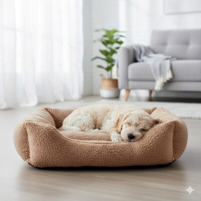 Home 21 pluche hondenmand, fluffy hondenmand