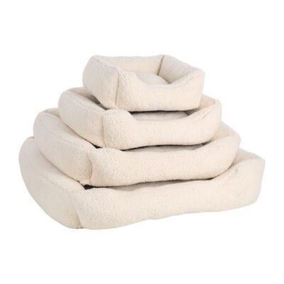 Home 18 pluche hondenmand wit