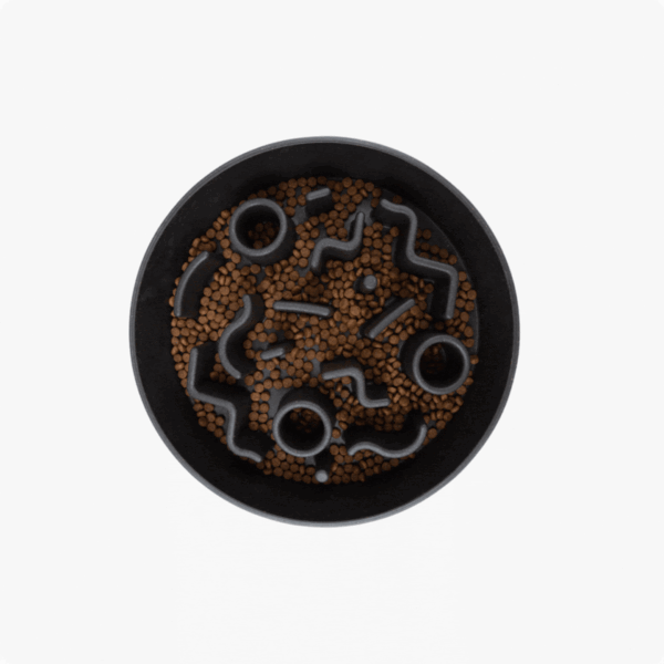BABOO-bowl-slowfeeder-GIF.gif Anti Schrokbak BAMBOO Lichtgrijs