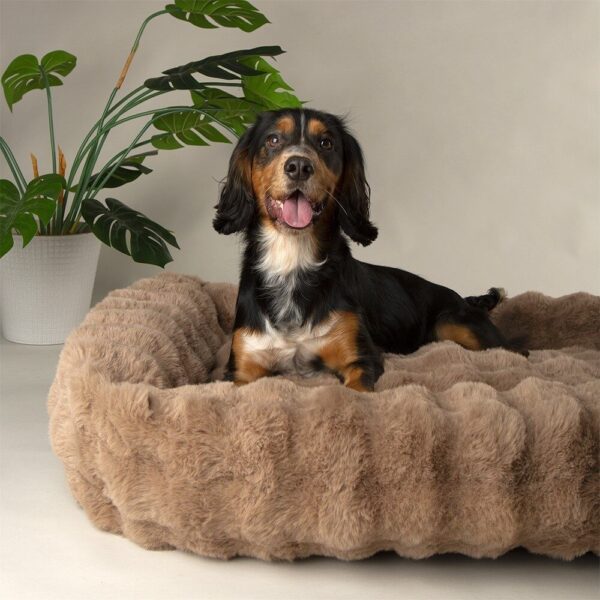 Hondenmand Fluffy Cognac