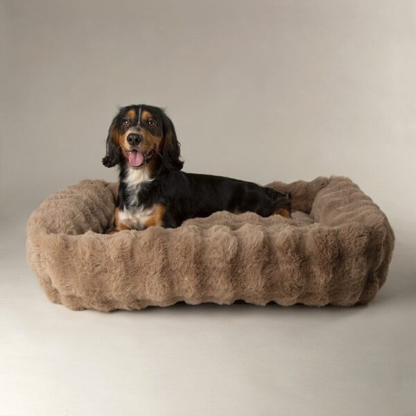 Hondenmand Fluffy Cognac