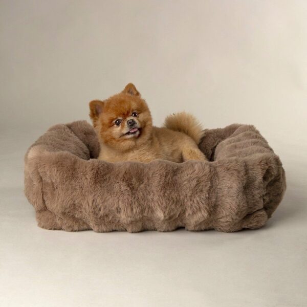 Hondenmand Fluffy Cognac