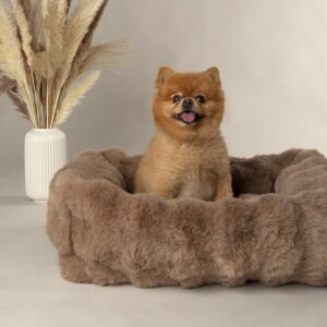 Hondenmand Fluffy Cognac
