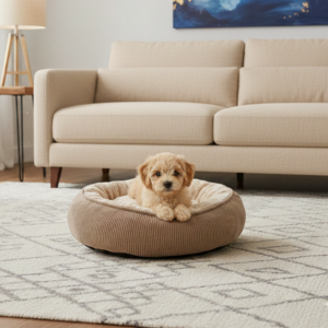 Donut Hondenmand Parijs Beige