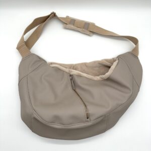 Hondentas Beige Leer