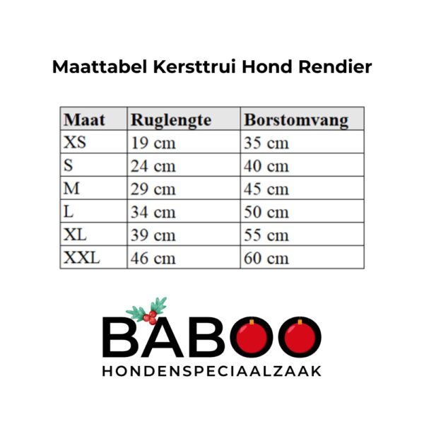 Kersttrui Hond Rendier