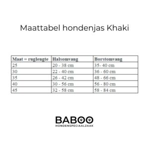 Hondenjas Khaki