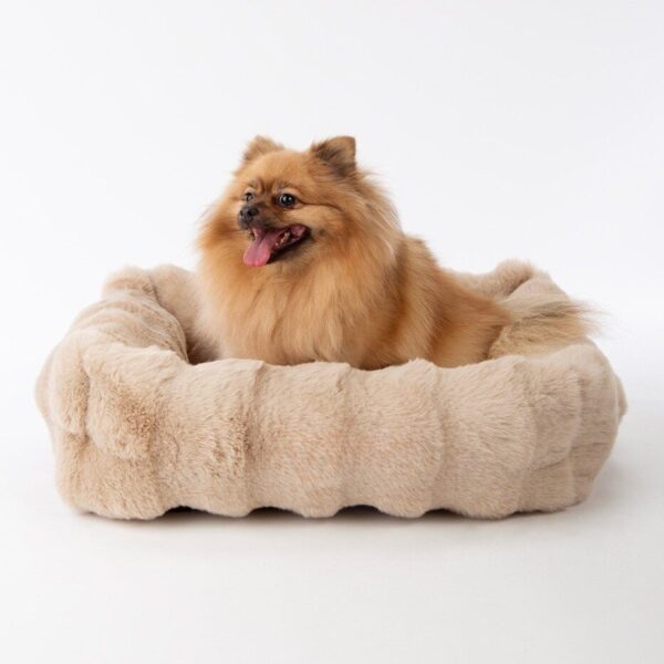 Hondenmand Fluffy Caramel